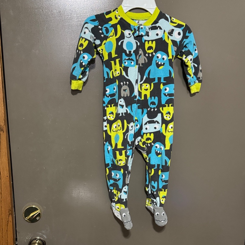 Carter's Colorful Monster Footie Pajama